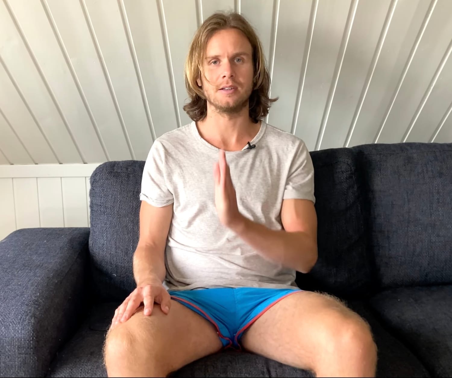 Fred guiding a grounding meditation